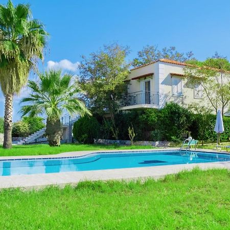 Villa Afroditi In Chania Near Airport With Private Pool, Free Wi-Fi, Souda Bay Views, Garden Oasis Kounoupidhianá Dış mekan fotoğraf
